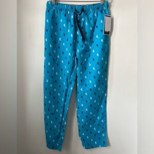 U.S Polo Assn Blue Plaid Elastic Drawstring Pyjama Pants